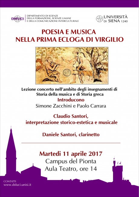 Arezzo: lezione concerto "Poesia e musica nella prima ecloga di Virgilio"